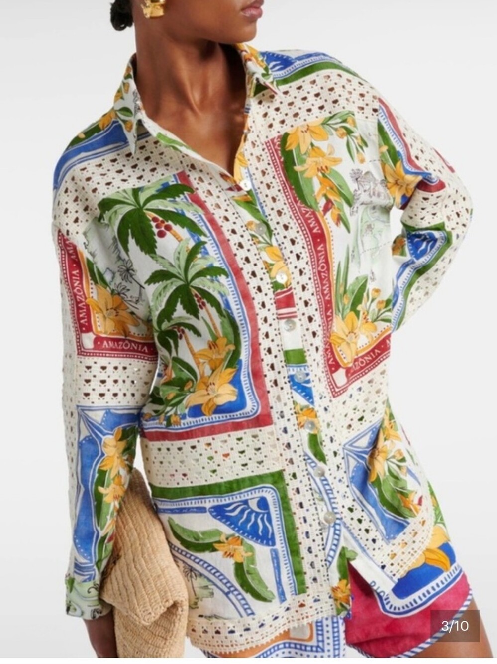Farm Rio Linen Blend Tropical Set - Picture 2 of 9